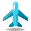 Airplane freight icon